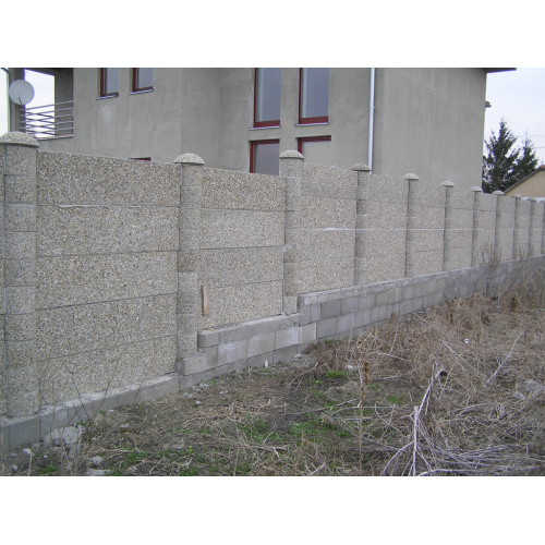 Betónový plot | stavebnica oplotenia ZC systém | plot z vymývaného betónu 180×40 cm
