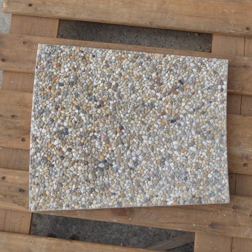 Dlaždice okolo kruhového bazéna - vymývaný betón | R3 | 39,3/45,7 x 45×4 cm | kruh 445 - 485 cm